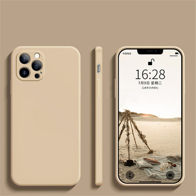 Funda de Silicona Líquida con Bordes Rectos para Teléfono Móvil - Image 5