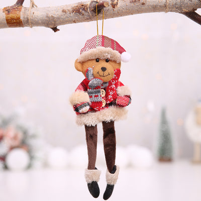 Adorno Navideño Muñeca Tela Cuadros - Colgante Decorativo - Image 17