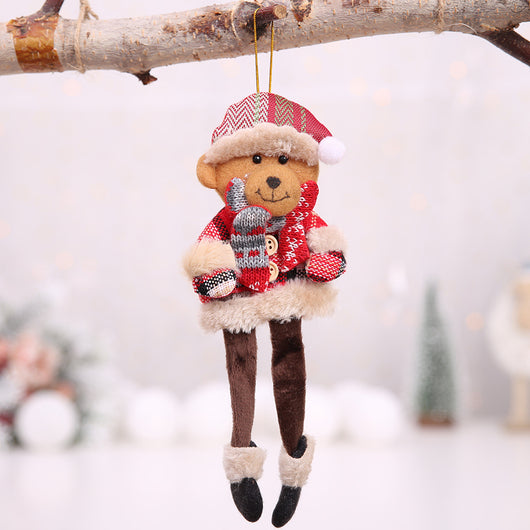 Adorno Navideño Muñeca Tela Cuadros - Colgante Decorativo - Image 17