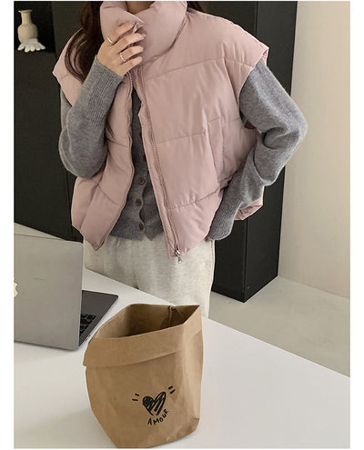Chaleco de Algodón Grueso Cálido Suelto y Casual - Image 18