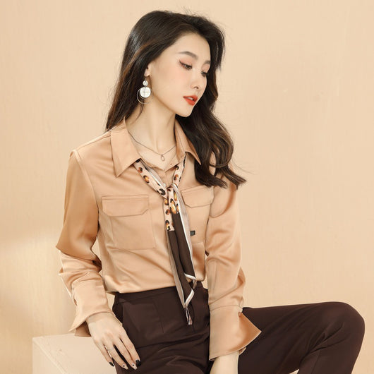 Camisa Clásica de Manga Larga con Solapa - Diseño Elegante y Versátil - Image 5