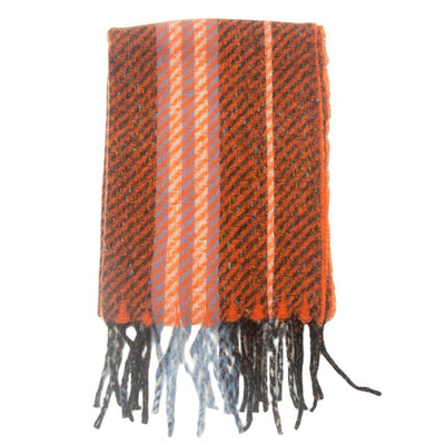Pañuelo Rayado con Flores y Borlas Estilo Europeo Americano - Image 36