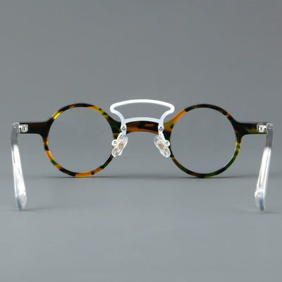 Gafas Retro Marco Redondo Pequeño Estilo Japonés - Image 27