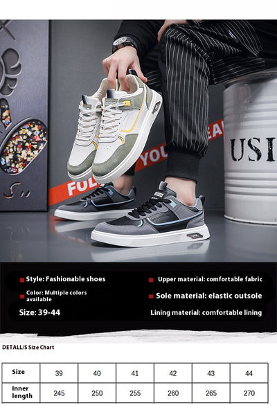 Tenis de Lona Transpirable Estilo Coreano para Hombre - Image 9