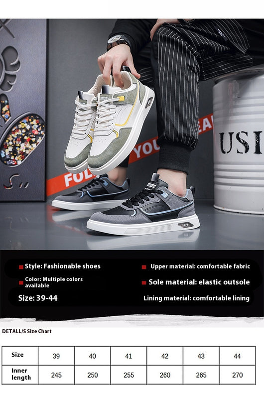 Tenis de Lona Transpirable Estilo Coreano para Hombre - Image 9