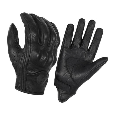Guantes de Cuero para Motocicleta con Pantalla Táctil y Protección Anticaída - Image 3