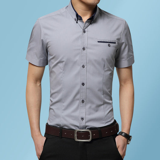 Camisa Clásica de Manga Corta para Hombre - Image 10