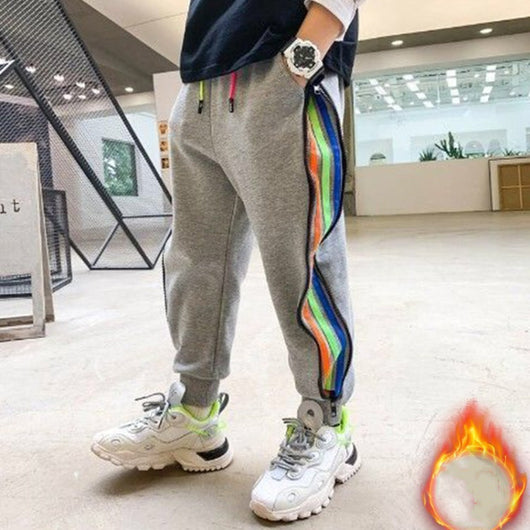 Pantalones Deportivos Infantiles con Cierre Lateral y Forro Polar - Image 8
