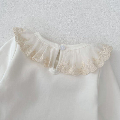 Blusa Base de Encaje Versátil para Niña - Image 10