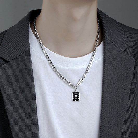 Collar de Acero Titanio para Hombre - Diseño Minimalista Que No Se Desvanece - Image 27