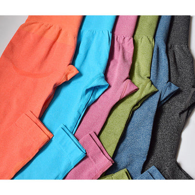 Pantalones de yoga cintura alta con soporte elástico para fitness - Image 26