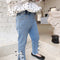 Pantalones Infantiles Estilo Occidental con Moño en los Tobillos - Versión Coreana