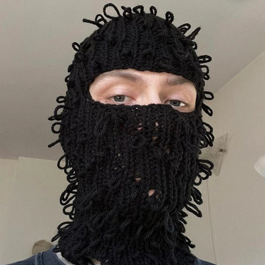 Gorro de Esquí Halloween Divertido Negro Espiral - Image 11