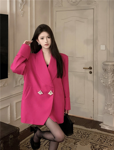 Blazer Retro Elegante Corte Suelto Efecto Estilizador - Image 8
