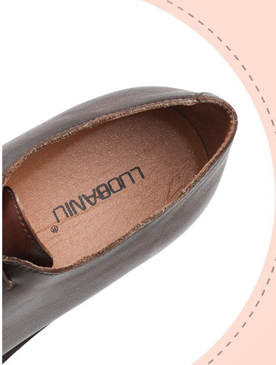 Zapatos de Negocios Estilo Británico Retro Pulido Baja Caña - Image 9