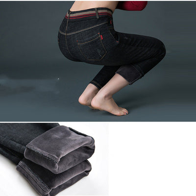 Jeans de Invierno Gruesos y Acolchados para Mujer - Image 11