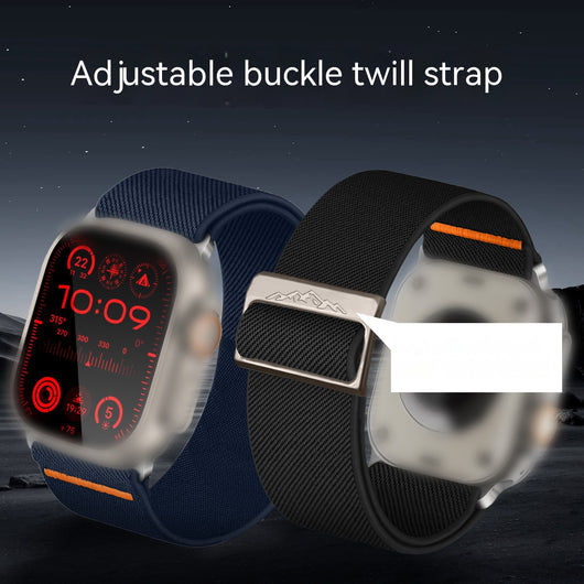 Correa Nylon Elástica Tejida para Apple Watch con Hebilla Ajustable Doble Cara