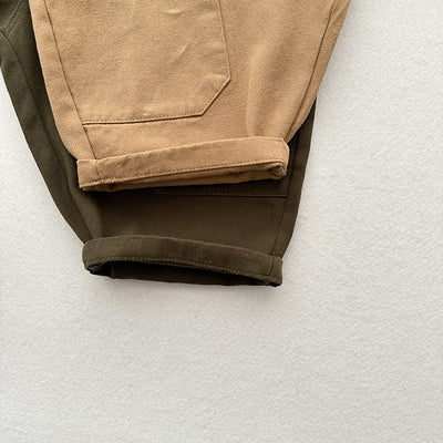 Pantalones Baggy Cropped con Parches Vintage Lavado Desgastado - Image 12
