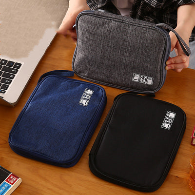 Bolsa Organizadora de Accesorios Digitales de Doble Capa Protectora Portátil