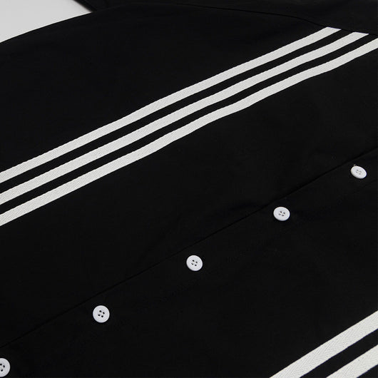 Camisa de Rayas Patchwork Manga Corta para Hombre - Image 3