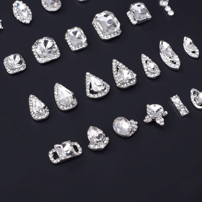 Cristales Rhinestone Planos Blancos K9 Ultra Brillante para Decoración de Uñas - Image 34
