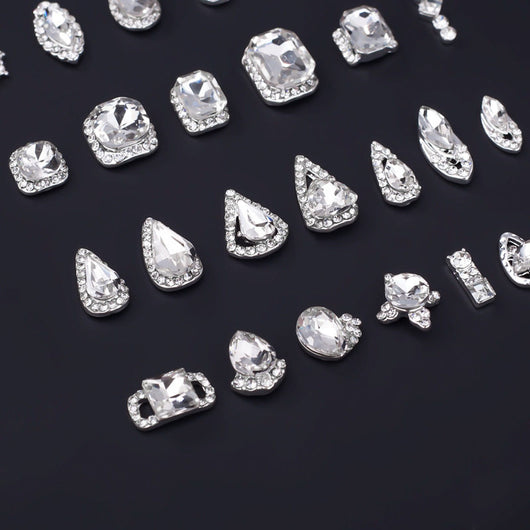 Cristales Rhinestone Planos Blancos K9 Ultra Brillante para Decoración de Uñas - Image 34