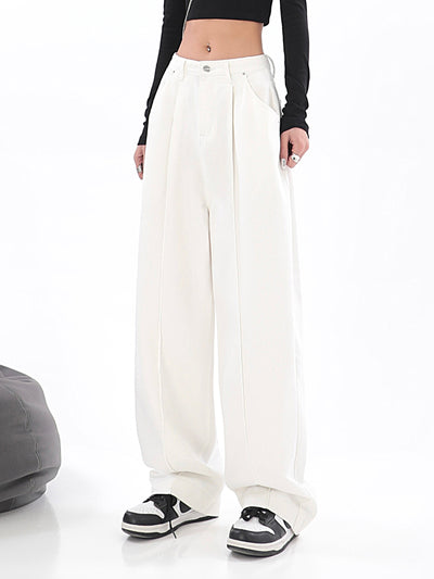 Pantalón Recto Cintura Alta Diseño Minimalista Tendencia Street Style - Image 21