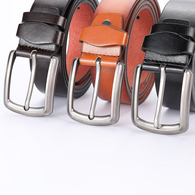 Cinturón Casual de Cuero Sintético para Hombre con Hebilla de Pasador - Image 10