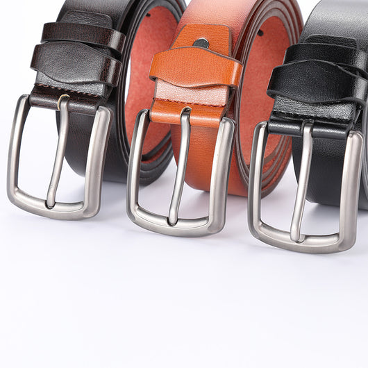Cinturón Casual de Cuero Sintético para Hombre con Hebilla de Pasador - Image 10