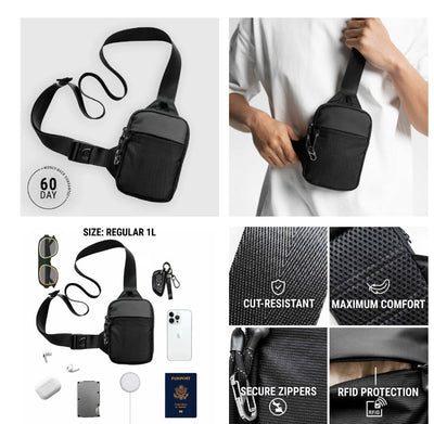 Bolsa Pecho Crossbody Impermeable y Transpirable para Hombre - Image 8