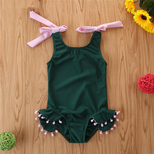 Traje de Baño para Niña con Diseño a Juego de Colores - Image 2