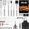 Set Completo 30 Piezas: Delantal con Bolsa, Herramientas BBQ y Accesorios de Repostería