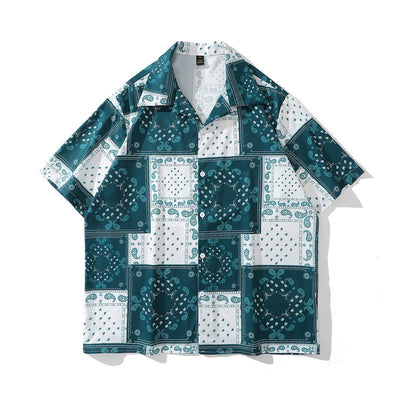 Camisa Retro Estampado Floral para Hombre - Image 16