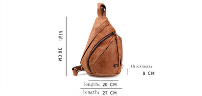Bolsa de Pecho Retro para Hombre - Mochila Cruzada de Gran Capacidad - Image 7