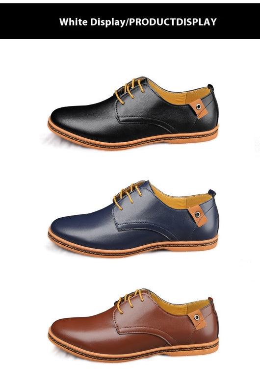 Zapatos de Cuero para Hombre Estilo Casual Business con Cordones - Image 7