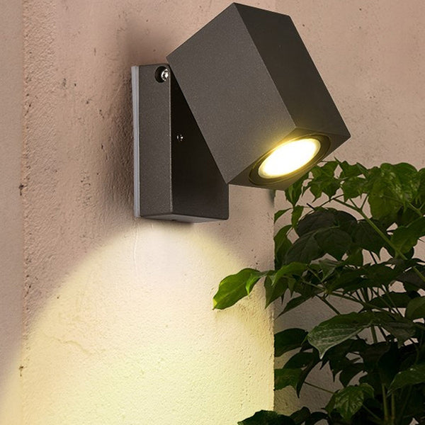 Lámpara LED Exterior de Pared con Ángulo Ajustable para Pasillos