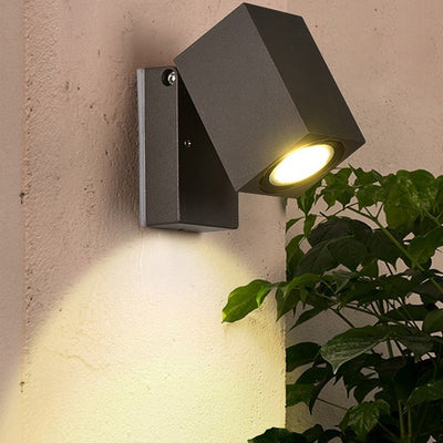 Lámpara LED Exterior de Pared con Ángulo Ajustable para Pasillos