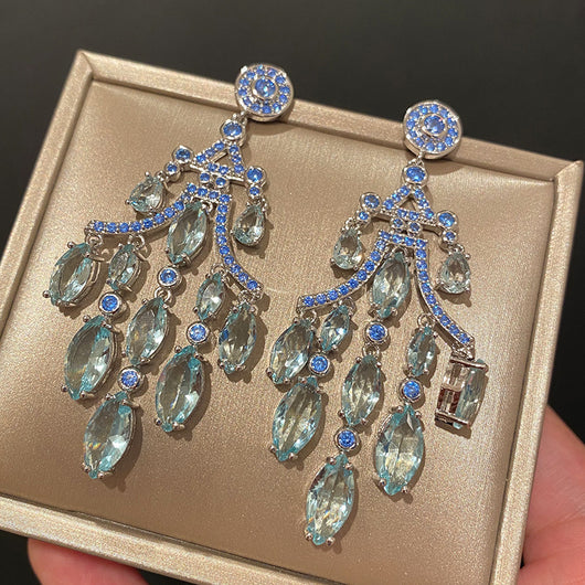 Aretes de Aguja de Plata con Circonia Cúbica Brillante - Image 7