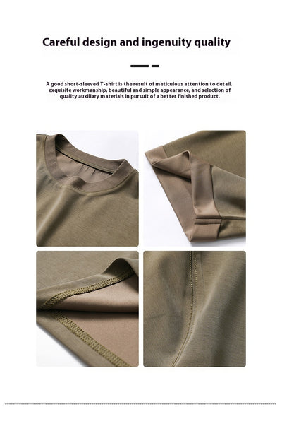 Camiseta Drape Suelta para Hombre - Estilo Casual Relajado - Image 28