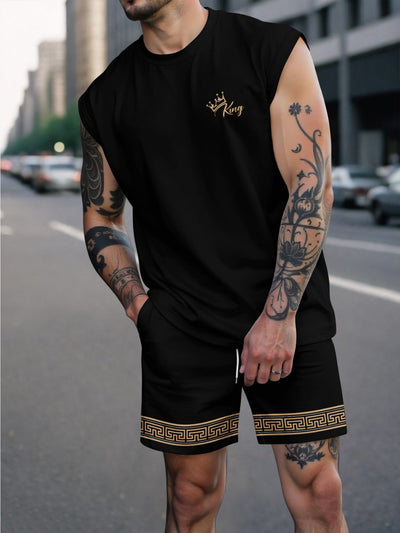 Conjunto Deportivo Hombre con Estampado de Letras - Image 7