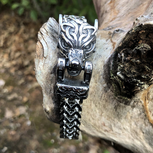Pulsera Vikinga de Acero Titanio Estilo Vintage para Hombre - Image 6
