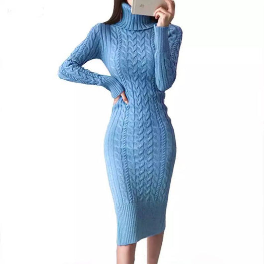 Vestido Ajustado de Punto con Falda Ceñida y Cadera Marcada - Image 21