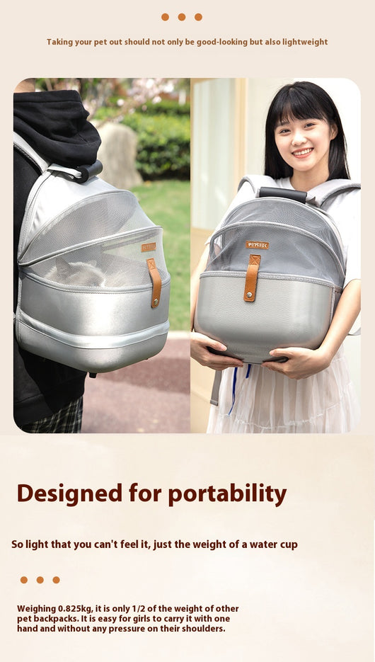 Mochila de Viaje Oversized para Mascotas - Portátil y Cómoda - Image 13