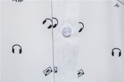 Camisa Estampada Blanca para Hombre - Diseño Moderno y Versátil - Image 16