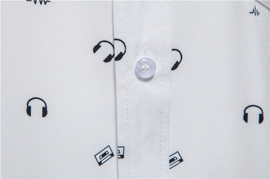 Camisa Estampada Blanca para Hombre - Diseño Moderno y Versátil - Image 16