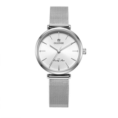 Reloj de Dama Correa Malla Acero Inoxidable Cuarzo - Image 7