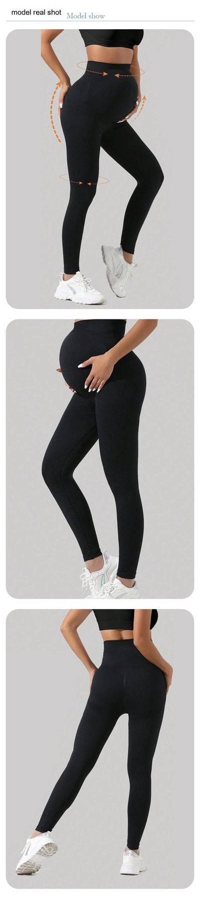 Pantalones de Yoga Premamá con Soporte Abdominal Invisible - Image 6