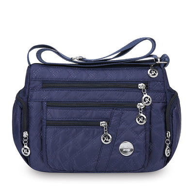 Bolso de Hombro Acolchado con Bordado y Almacenamiento de Tres Capas - Image 8