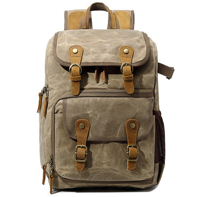 Mochila Cámara SLR Impermeable de Lona - Unisex Profesional - Image 6