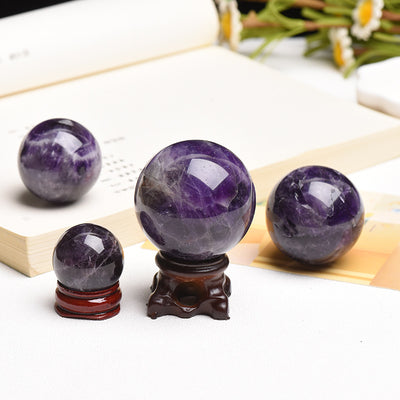 Esfera de Cristal Amatista Pulida - Bola de Cuarzo Violeta - Image 5